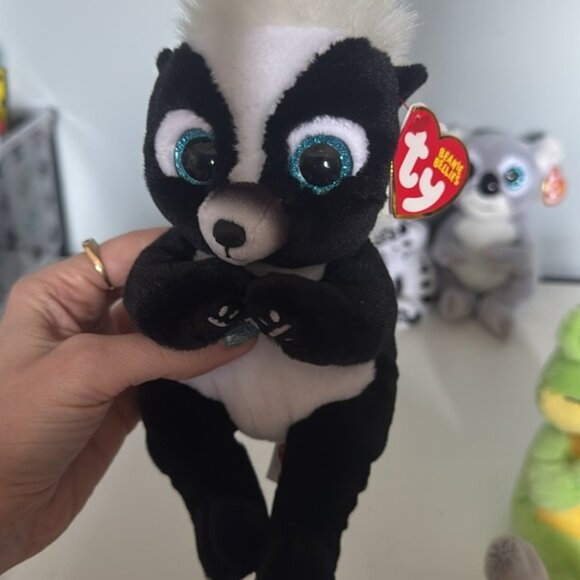 TY Beanie Bellies NWT Bundle Dogs Frog Skunk Koala - Picture 7 of 9